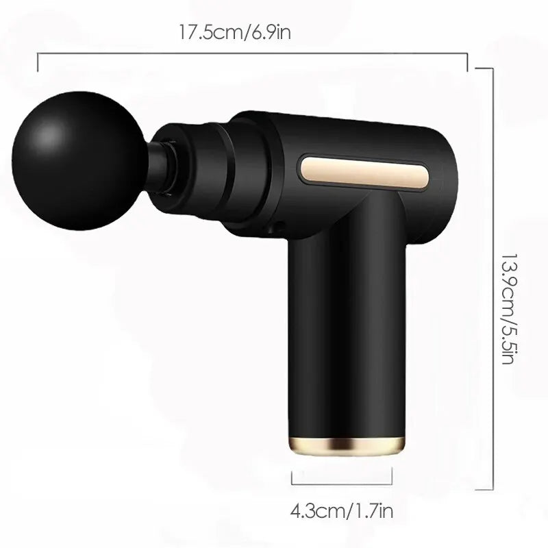 Portable Mini Muscle Massage Gun-Handheld Electric Deep Tissue Percussion Muscle Massager, Ultra Quiet Pain Relief Fascia Gun