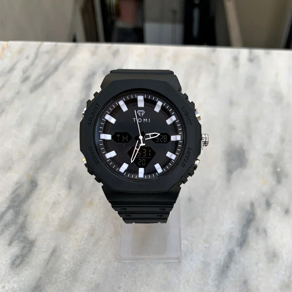 TOMI Dual Time Flagship Model - Water Resistant Durable & Comfortable Straps
