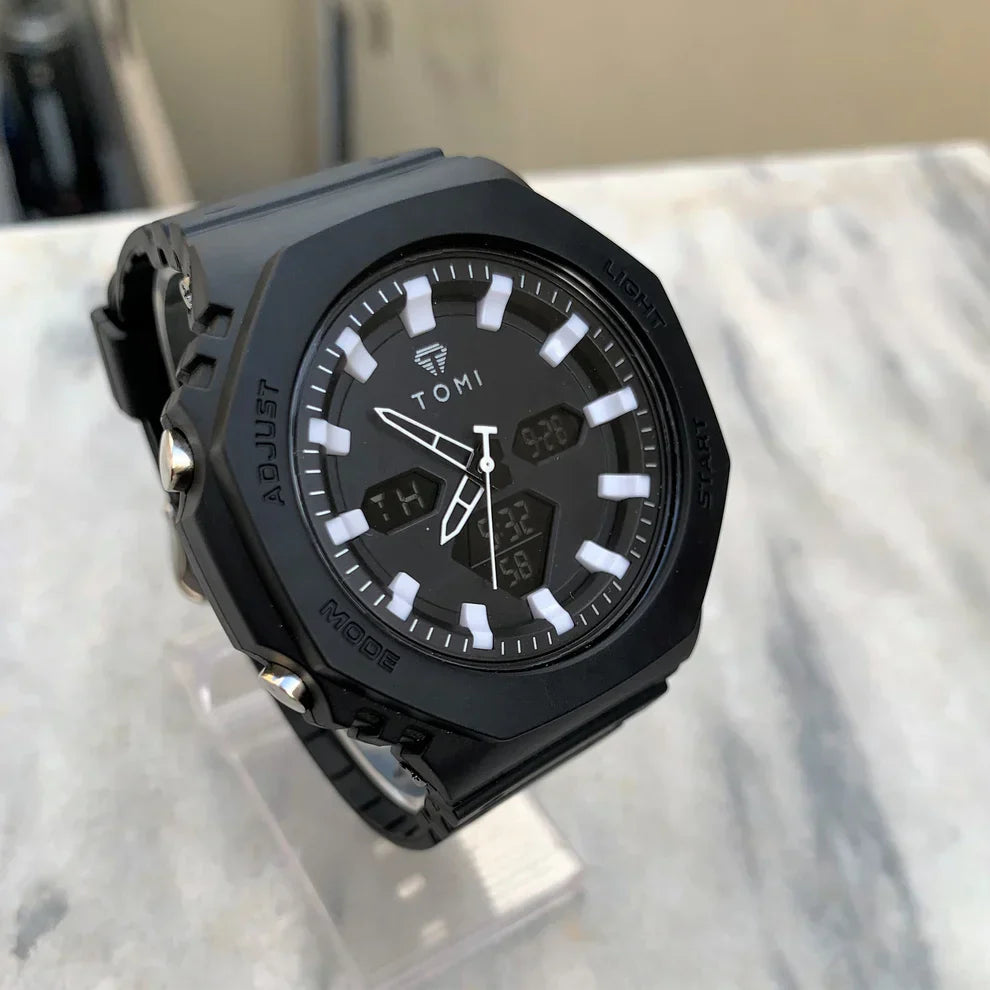TOMI Dual Time Flagship Model - Water Resistant Durable & Comfortable Straps