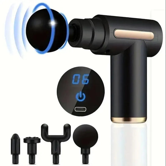 Portable Mini Muscle Massage Gun-Handheld Electric Deep Tissue Percussion Muscle Massager, Ultra Quiet Pain Relief Fascia Gun