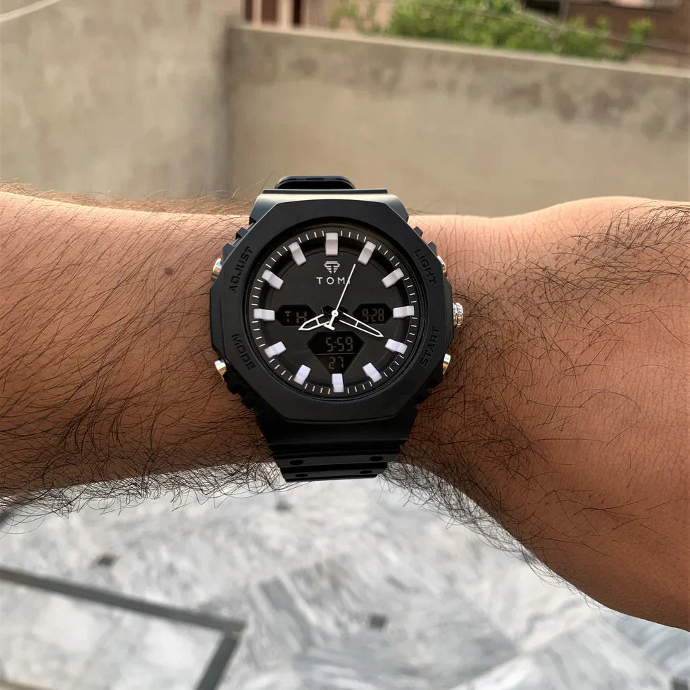 TOMI Dual Time Flagship Model - Water Resistant Durable & Comfortable Straps
